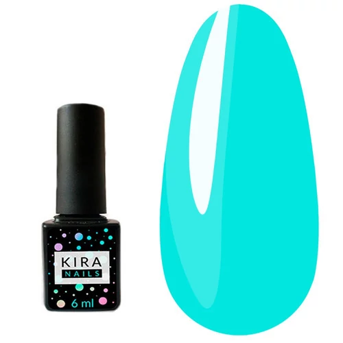 Гель-лак Kira Nails №027 голубой, 6 мл