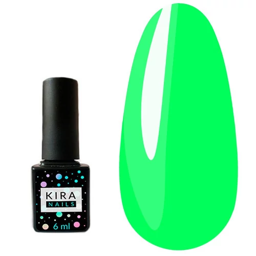 Гель-лак Kira Nails №077 ярко-салатовый 6 мл (963077)