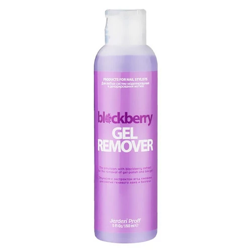 Jerden Proff Gell Remover Жидкость для снятия гель-лака ежевика 200 мл (4823085629388)