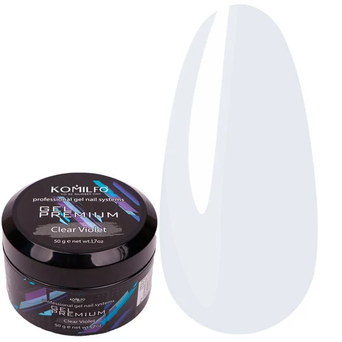 Komilfo Gel Premium Clear Violet - прозрачный, 50 г