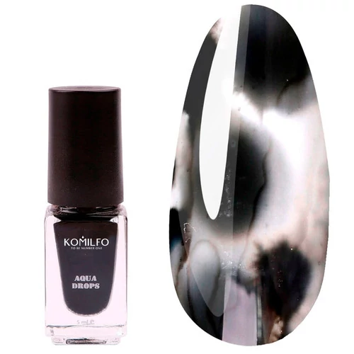 Акварельные капли KOMILFO Aqua Drops №001 Black 5 мл (234001)