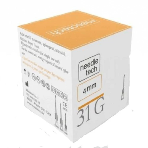 Игла для мезотерапии Meso-Tech 31G 6 мм, 100 шт.
