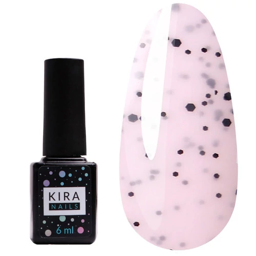 Гель-лак KIRA Nails Чиа Пудинг №001 ваниль с крошкой 6 мл (456181) - Фото №1