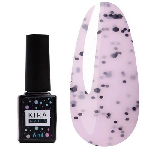 Гель-лак KIRA Nails Чиа Пудинг №002 йошта с крошкой 6 мл (456182) - Фото №1