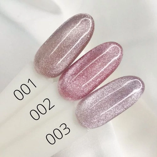 Гель-лак KOMILFO 9D Cat's eye Nude (хрустальная кошка) 001 бежевый магнитный 8 мл (929191) - Фото №2