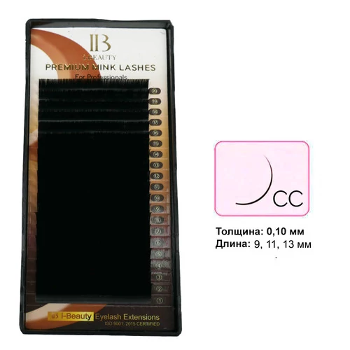 Ресницы BEAUTY mix на ленте изгиб  CC 0.1  9-6 11-8 13-6 мм - Фото №1