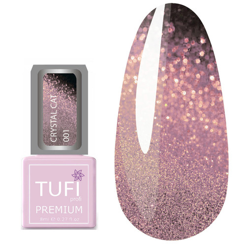 Гель-лак TUFI profi CRYSTAL CAT 01 Рожевий кварц 8 мл (0100508)