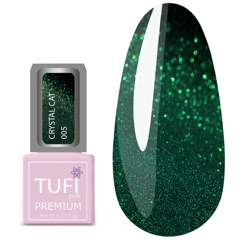 Гель-лак TUFI profi CRYSTAL CAT 05 Изумруд 8 мл (0100512)