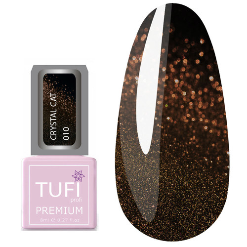 Гель-лак TUFI profi CRYSTAL CAT 10 Топаз 8 мл (0100517)