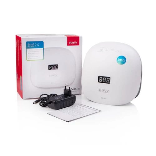 Лампа для маникюра UV/LED SUNUV SUN 4S 48 Вт бело-чёрная (с кварцевыми диодами, оригинал) - Фото №6