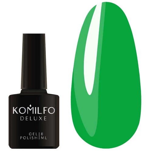 Гель-лак KOMILFO Kaleidoscopic Collection K017 зеленый неоновый 8 мл (717017) - Фото №1