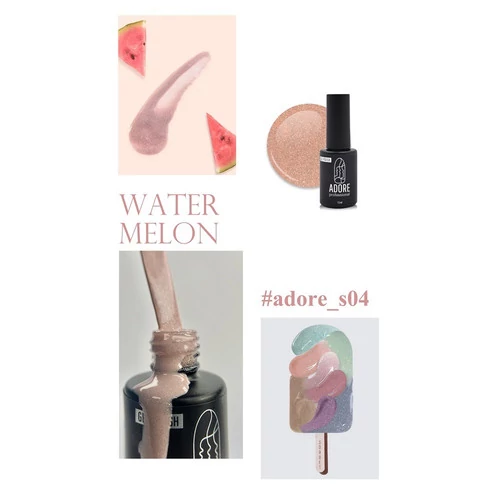 Гель-лак ADORE Sorbet S04 арбуз 8 мл (2101030035487) - Фото №4