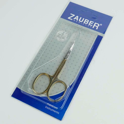 Ножницы ZAUBER Premium для кутикул золотые (01-104) (4004904011045) - Фото №3