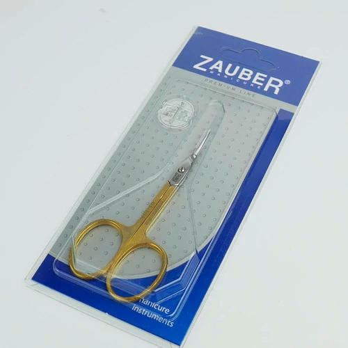 Ножницы ZAUBER Premium для кутикул золотые (01-105) (4004904011052) - Фото №3