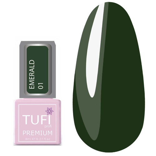 Гель-лак TUFI profi EMERALD 01 Хвойный 8 мл (0102518)
