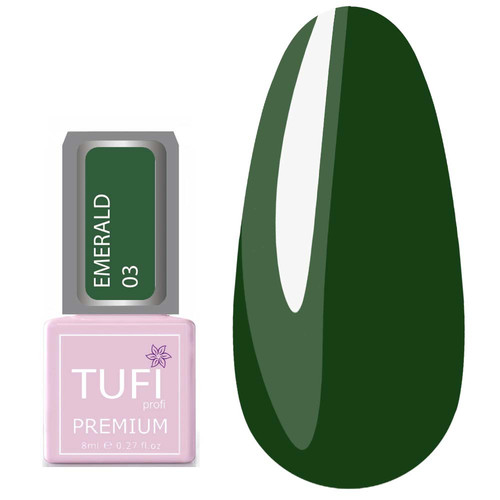 Гель-лак TUFI profi EMERALD 03 Темно-зелений 8 мл (0102521)