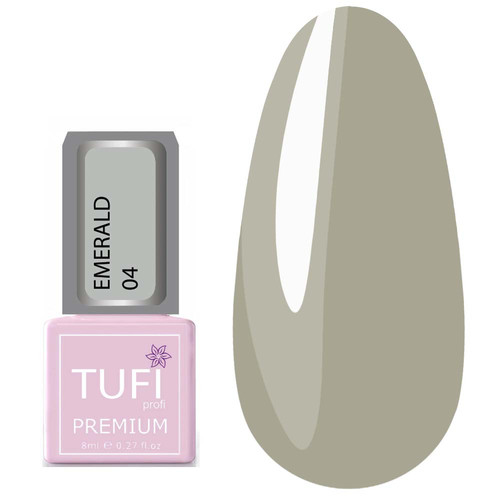 Гель-лак TUFI profi EMERALD 04 Светло-серый 8 мл (0102523)