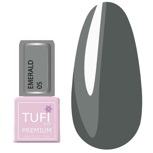 Гель-лак TUFI profi EMERALD 05 Темно-серый 8 мл (0102524)