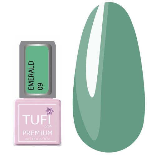Гель-лак TUFI profi EMERALD 09 Голубая ель 8 мл (0102528)