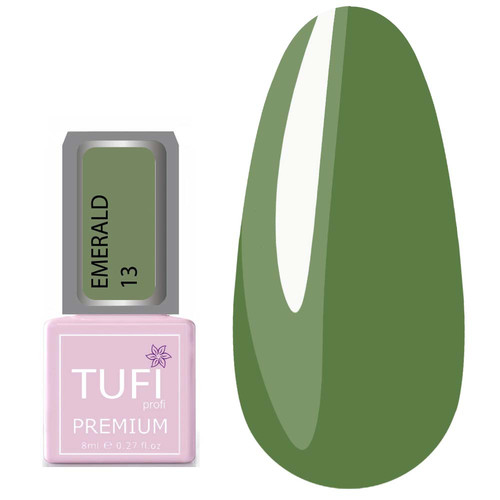 Гель-лак TUFI profi EMERALD 13 Майский зеленый 8 мл (0102532)
