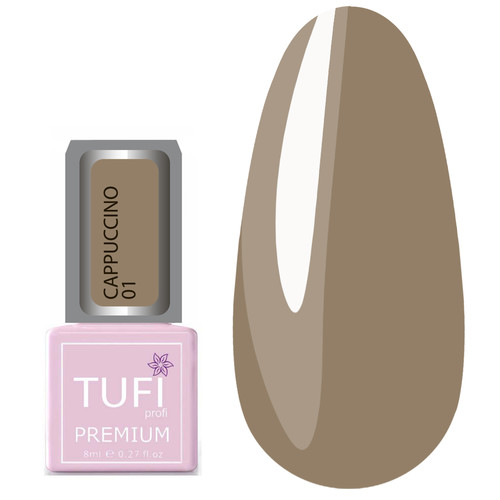 Гель-лак TUFI profi CAPPUCCINO 01 Какао 8 мл (0102583)