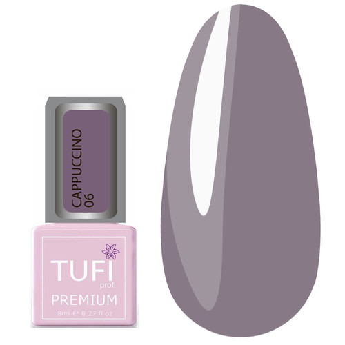 Гель-лак TUFI profi CAPPUCCINO 06 Сіро-фіолетовий 8 мл (0102588)