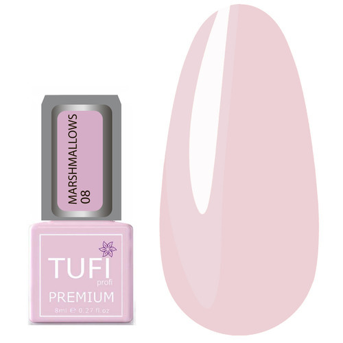 Гель-лак TUFI profi MARSHMALLOWS 08 Светло-розовый 8 мл (0102485)