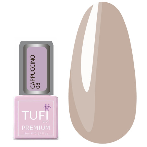 Гель-лак TUFI profi CAPPUCCINO 08 Нюдовий 8 мл (0102590)