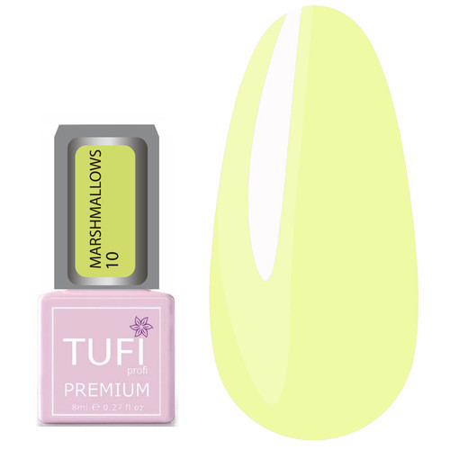 Гель-лак TUFI profi MARSHMALLOWS 10 Лимонний 8 мл (0102487)