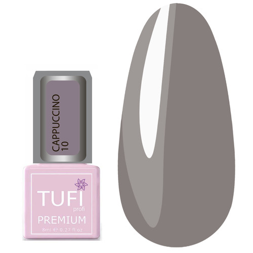 Гель-лак TUFI profi CAPPUCCINO 10 Тёплый тауп 8 мл (0102592)
