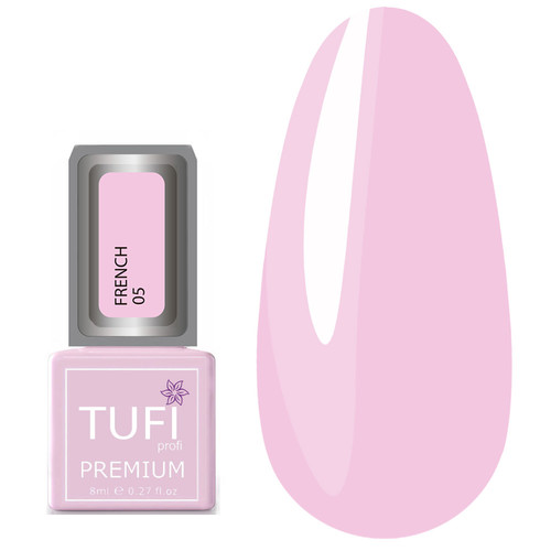 Гель-лак TUFI profi FRENCH 05 Розовый туман 8 мл (0102541)