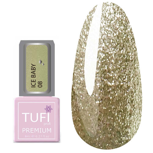 Гель-лак TUFI profi ICE BABY 08 Снежный горностай 8 мл (0102221)