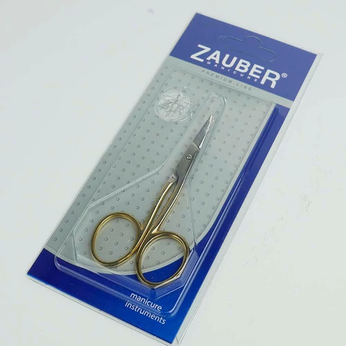 Ножницы ZAUBER Premium для ногтей золотые (01-118) (4004904001183) - Фото №3