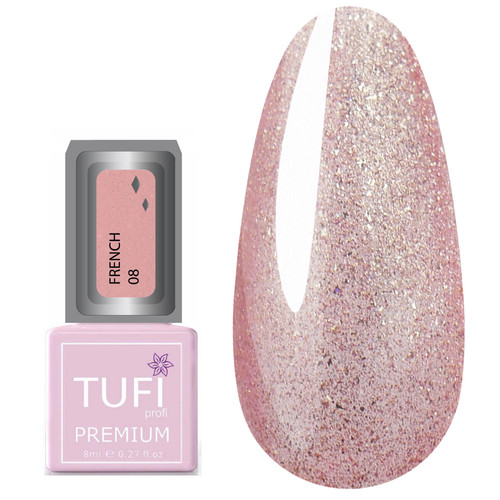 Гель-лак TUFI profi FRENCH 08 Жемчужный 8 мл (0103026)