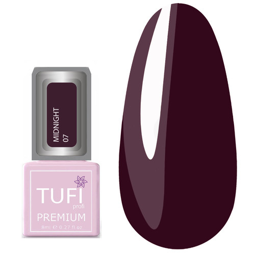 Гель-лак TUFI profi MIDNIGHT 07 Темный баклажан 8 мл (0102625)