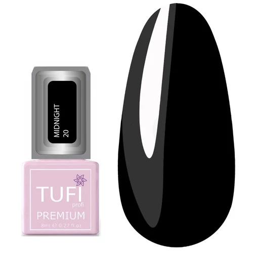 Гель-лак TUFI profi MIDNIGHT 20 Черное затмение 8 мл (0102638)