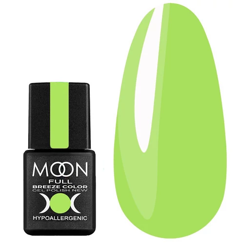 Гель-лак MOON FULL Breeze color №432 салатовое яблоко 8 мл (5908254191435) - Фото №1