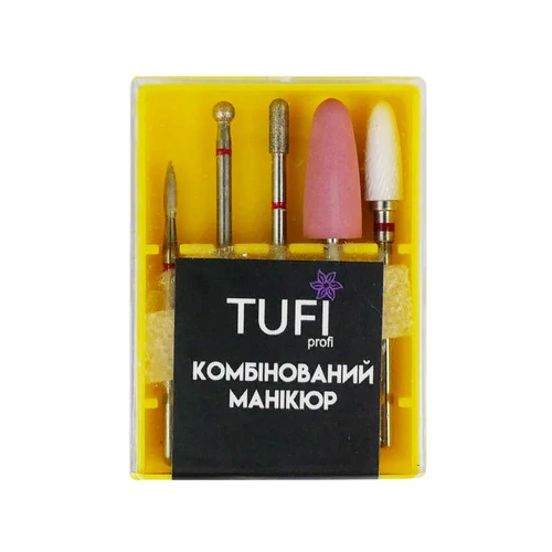 Набор фрез TUFI profi Для комбинированного маникюра (0096167) - Фото №7