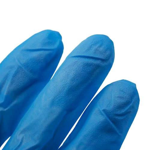 Перчатки Medicom SafeTouch Advanced Slim Blue голубые нитриловые без талька (3,6 г) размер L 100 шт (1175-TG-D) (0104306) - Фото №2