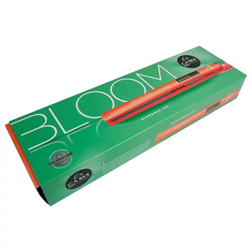 Утюжок GA.MA с турмалиновым покрытием (профессиональный) BLOOM ELEGANCE LED ORANGE оранжевый - Фото №3