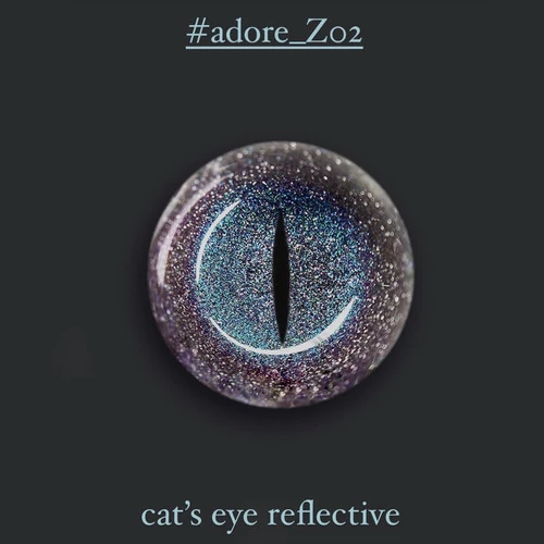 Гель-лак ADORE Cat`s Eye Reflective Z02 сиренево-бирюзовый 7,5 мл (2101030037733) - Фото №5
