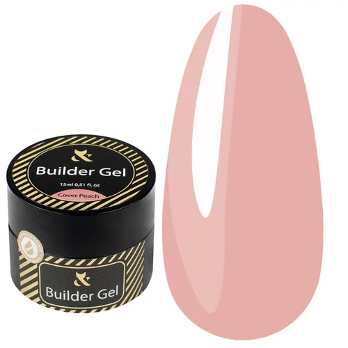 F.O.X Builder gel Cover Peach персиковий 15 мл (BGs-Pe) - Фото №1