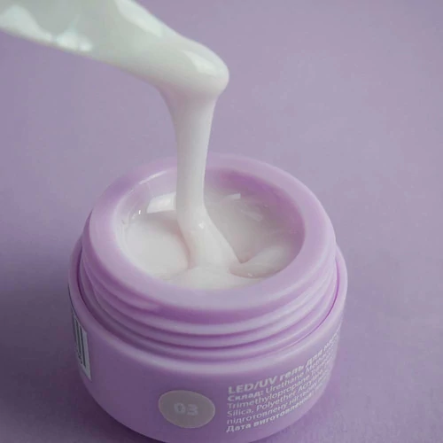 Гель для наращивания TUFI profi UV/LED GEL 03 Baby Milk 5 г (0105861) - Фото №2
