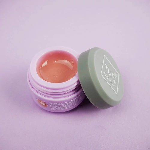 Гель для наращивания TUFI profi UV/LED GEL 06 Shine Peach с шиммером 5 г (0105913) - Фото №3