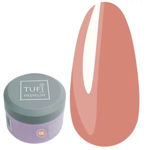 Гель для наращивания TUFI profi PREMIUM GEL 06 Cover Medium 15 г (0105939) - Фото №1