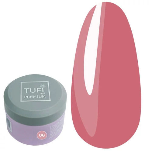 Гель для наращивания TUFI profi LED GEL 06 Raspberry 30 г (0105839) - Фото №1