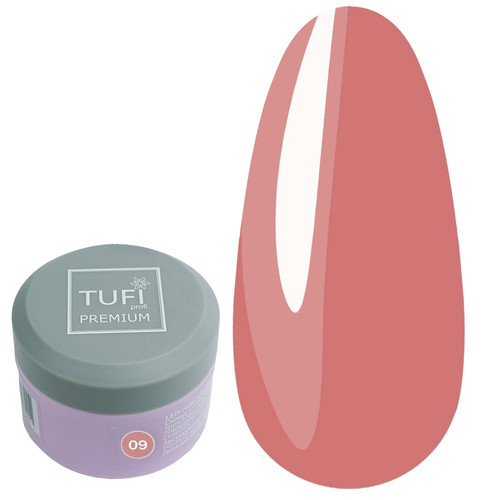 Гель для наращивания TUFI profi LED GEL 09 Peach 5 г (0105848)
