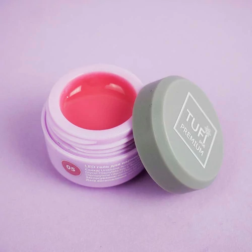 Гель для наращивания TUFI profi LED GEL 05 Strawberry 5 г (0105836) - Фото №3