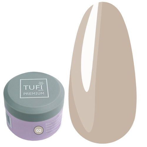 База TUFI profi RUBBER FRENCH BASE 02 Кофейное Мороженое 30 мл (0121329)