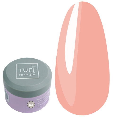 База TUFI profi RUBBER FRENCH BASE 03 Розовый Персик 30 мл (0121330)